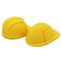 Gorra de ingeniería personalizada 64G PVC U Disk USB 2,0 Animal personalizado casco forma Usb Pendrive fuego promocional USb Flash Drive