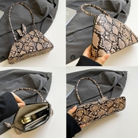 Nouveau Sac à Main Femme Unique et Mignon en Forme Irrégulière, Sacs à Bandoulière en Cuir PU Tendance pour Dames avec Imprimé Léopard, Serpent et Motif Pierre