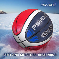 PSYCHE Hygroscopique PU Logo personnalisé Standard Basketball Taille 7 Vente en gros Ballon de basket-ball en cuir Individuellement