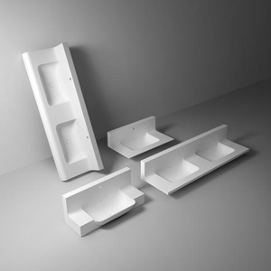 อ่างอาบน้ำหินเทียมแบบตั้งอิสระสไตล์วิลล่าหรูเป็นมิตรกับสิ่งแวดล้อมใช้ในการนวดและระบายน้ำ - Product Image 3