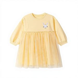 卸売カスタマイズ可能な夏の女の子用ドレス、子供用プリンセスガールズ春ドレス、6歳から14歳の女の子用キッズドレス - Product Image 1