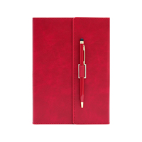 Carnets de notes lignés Papier ligné épais Journal quotidien Journal à couverture rigide avec ensemble de stylos