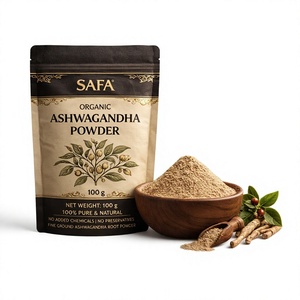 SAFA Organic Ashwagandha Powder 100g Fine Ground <b>Herbal</b> <b>Supplement</b> for Adult Immune Support & Hair Growth - Product Image 1