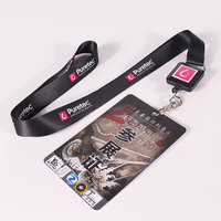 Lanière personnalisée porte-clés lanière personnalisée exposition pu pochette carte lanière avec badge d'identification du cou