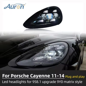 AURON Faro Delantero de Cuatro Luces LED CSP de 12V 6000K 36W 6000 lm para Cayenne 958.1 2011-2014, Conversión de Modelo Antiguo a Nuevo, Reequipamiento/Actualización - Product Image 4