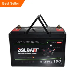 BSLBATT 100ah 200ah 300ah 400ah lithium ion battery solar pack deep cycle 12v solar 100ah double screen battery lifepo4
