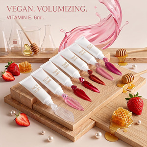 Brillo Labial Líquido con Color, Vegano, Hidratante, Humectante, de Larga Duración y Alto Brillo, con Vitamina E, 6 ml, Marca Privada MLM - Product Image 1
