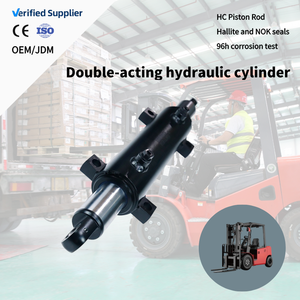 Custom Forklift Parts <strong>Hydraulic</strong> Piston <strong>Cylinder</strong> Double Acting <strong>Hydraulic</strong> Steering <strong>Cylinder</strong> - Product Image 1