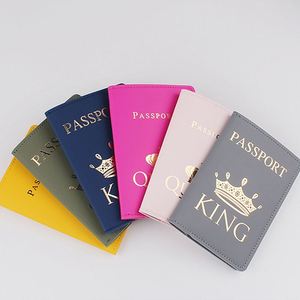 Custom Logo PU Leather Card Holder Premium Style Travel <b>Passport</b> Case <b>Cover</b> With RFID Protected Money Organizer Letter Pattern - Product Image 1