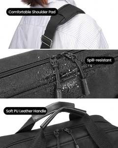 Muestra gratis BSCI Gran capacidad 2 pulgadas 3 anillos Carpeta con cremallera Capacidad para computadora portátil de 15 pulgadas, Mango para suministros de oficina y escuela - Product Image 3