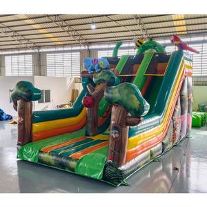 Toboggan gonflable animé de dessin animé pour l'extérieur, toboggan rebondissant pour enfants, approvisionnement en vrac, directement de l'usine, PVC robuste, certifié CE - Product Image 1
