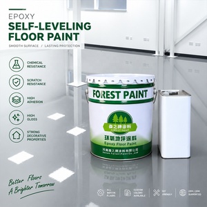 Peinture de sol en résine époxy de couleur grise anti-poussière pour les zones forestières, les garages, les parkings et les bureaux - Product Image 1