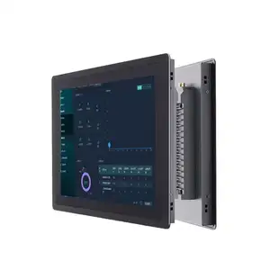 OEM kontrol industri IP65 Panel komputer kios layar sentuh kapasitif Android Tahan Air PC layar sentuh Monitor industri