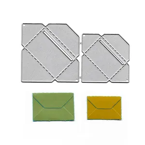 Mini enveloppes de gaufrage, 25 pièces, matrices de Scrapbooking, découpeur de découpe en métal artisanal pour la fabrication de cartes