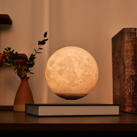 Lampe de Lune Flottante 3 Couleurs LED 3D Lampe Flottante Magnétique Lévitation Lumière de Lune