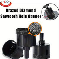 Kit de scie cloche pour forets diamantés pour carreaux de béton en verre de roche avec foret à noyau de diamant pour coupe-trou de carrelage