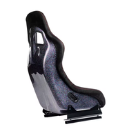 Sièges baquet de course universels en fibre de verre avec revêtement en tissu, style dégradé coloré pour le sim-racing