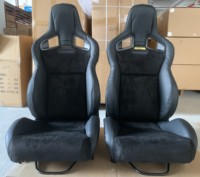 Sièges baquets universels de luxe OEM en PVC pour voiture, style Recaro Sportster CS, haute qualité, confortables, avec rails