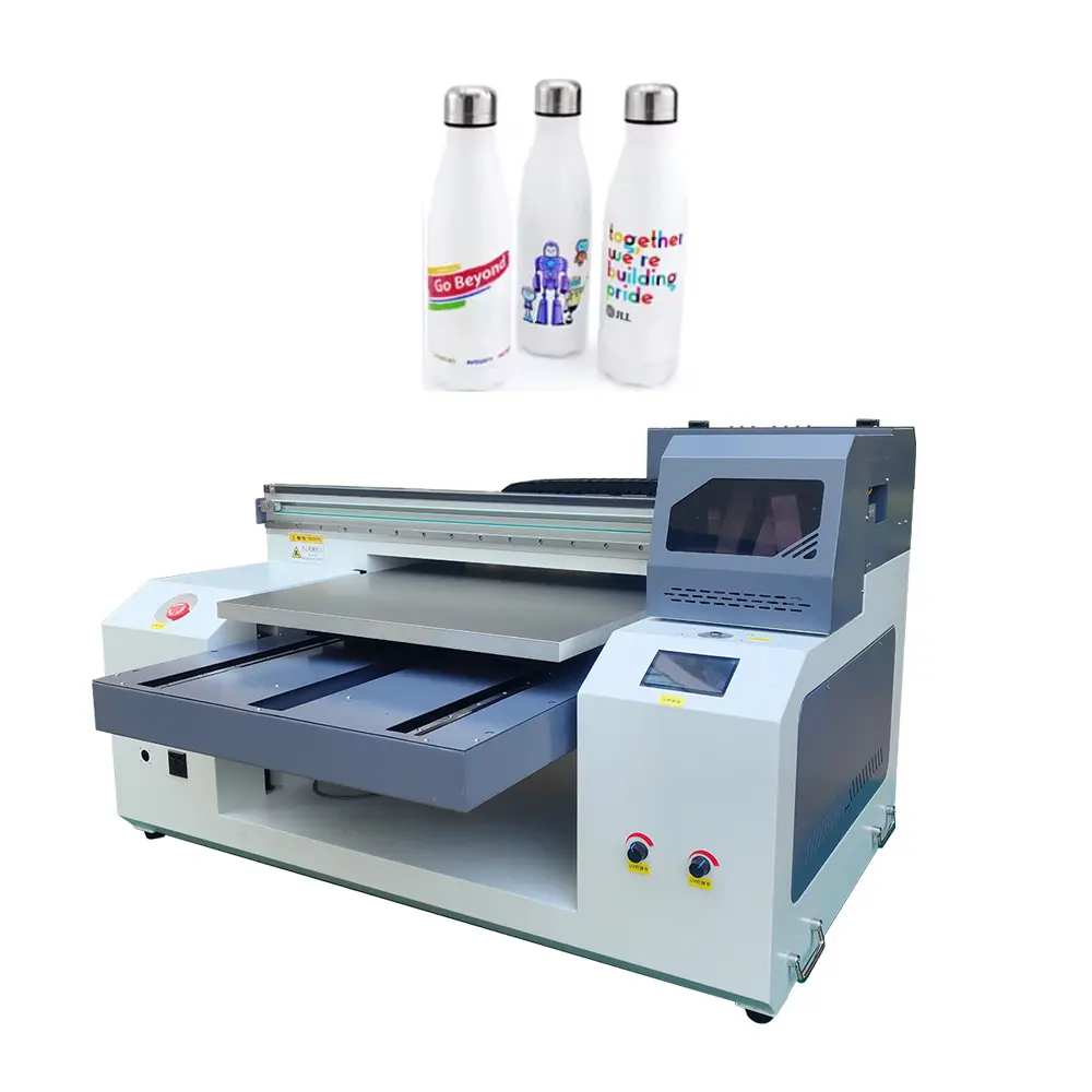 UV-Printer 3d Reliëf Mobiele Telefoon Shell Acryl Visitekaartje Metalen Printer 6060 UV Flatbed Printer Met UV-Inkt