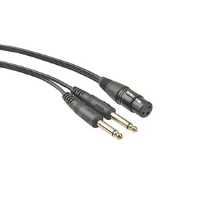 Câble adaptateur Y audio mono 3 broches <span class=keywords><strong>XLR</strong></span> femelle vers <span class=keywords><strong>double</strong></span> 6,35 mm TS 1/4 <span class=keywords><strong>Jack</strong></span> stéréo auxiliaire pour micro, mélangeur, amplificateur - Product Image 4