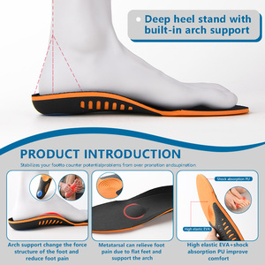 Chạy thể thao gót cao đàn hồi đế EVA dụng cụ chỉnh hình lót <span class=keywords><strong>Arch</strong></span> hỗ trợ chân phẳng chỉnh hình lót - Product Image 4