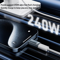 Adaptateur Convertisseur de Données Multi-Angle 240W Type-C Mâle vers Type-C Femelle 80 Gbit/s pour Clé USB, Téléphone et Ordinateur Portable