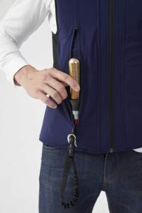 سترة تدريب خيول السباق في الهواء الطلق مع شعار مخصص، مزودة بوسادة هوائية للحماية، مصنوعة من السباندكس/النايلون، ملابس الفروسية - Product Image 3