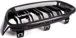Grille de calandre en fibre de carbone noir brillant de haute qualité pour BMW Série 3 F30 F31 F35 2016 à 2019 - Product Image 4