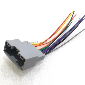 Adaptador de arnés de cableado estéreo para coche, conector hembra para Jeep Wrangler/Compass OEM, Cable de Audio de fábrica, 1 unidad
