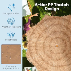 Katlanır plaj şemsiyesi Payung Lipat gölgelik açık şemsiye Payung Besar bahçe şemsiyesi açık tabanı ile - Product Image 2