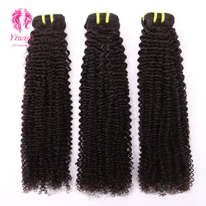 Wholesale Kinky Curly Natural Black Color Human Hair Extension, Cheap 10A Remy Virgin Brazilian Hair Bundles