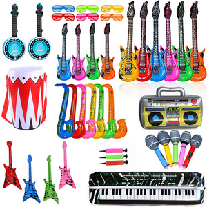 Decoraciones inflables para fiestas <span class=keywords><strong>de</strong></span> <span class=keywords><strong>los</strong></span> años 80 y <span class=keywords><strong>90</strong></span>, instrumento Musical para inflar guitarra, inflar banda <span class=keywords><strong>de</strong></span> <span class=keywords><strong>Rock</strong></span> para favores <span class=keywords><strong>de</strong></span> fiesta <span class=keywords><strong>de</strong></span> Carnaval - Product Image 1