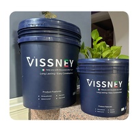 Vissney Peinture murale intérieure en latex mat, revêtement acrylique en spray pour peinture liquide au pinceau pour la maison