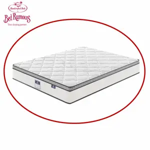Factory direct sales single bed with sponge mattress included king size roll up pack pocket spring mattress