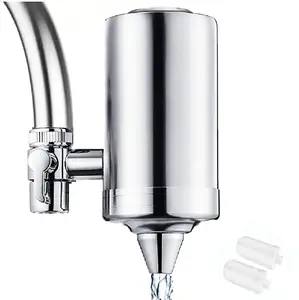 Hot sale SU304 Stainless Steel faucet water filters purifier with ceramic or 0.01um ultra membrane washable filter