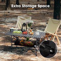 Table pliante de pique-nique SAN HIMA pour l'extérieur, table de camping pliable, hauteur réglable, table de cuisson pliable pour barbecue