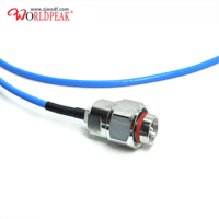 Câble de raccordement Mini Din 4.3-10 Fiche mâle vers 43/10 Fiche mâle Semiflex Semi Flexible Bleu RG141 RG402 .141 Extension RF Pigtail
