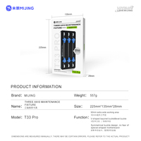Penjepit Tiga Sumbu Mijing T33 Pro yang Dapat Disesuaikan untuk Ponsel, Penahan Papan IC Chip CPU, Perlengkapan Perbaikan dan Penempatan Ponsel