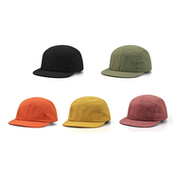 Topi Snapback Unisex Polos Gaya Sporty Street Outdoor 5 Panel Hip Hop Vintage Klasik Bahan Nylon Grosir