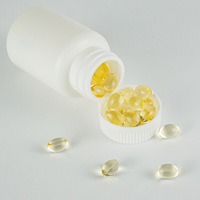 Bouteille de distribution pharmaceutique en HDPE blanc de qualité alimentaire avec bouchon à vis, récipient hermétique pour le stockage de capsules et de granulés