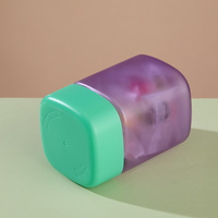 Pot carré en PET de 350 ml pour compléments alimentaires, couleur personnalisée, avec bouchon sécurité enfant, sans BPA, à large ouverture, pour gommes et capsules, avec couvercle carré