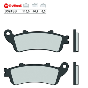 ผ้าเบรกมอเตอร์ไซค์ R-Attack S024SS แบบซินเทอร์ด ด้านหน้า ขนาด 115x40x8.3 มม. ได้รับการรับรองมาตรฐาน R90 - Product Image 1