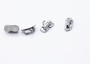 थोक दंत उत्पादों ऑर्थोडॉन्टिक वेल्डेबल बकल ट्यूब, धातु जाल आधार के साथ प्रथम/द्वितीय मोलर दंत ब्रेसिज़ - Product Image 4