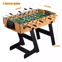 Table de jeu multifonction pliable, tennis de table, billard, divertissement, billard, vente en gros, mini 5 en 1, unisexe, football de table, couleur personnalisée