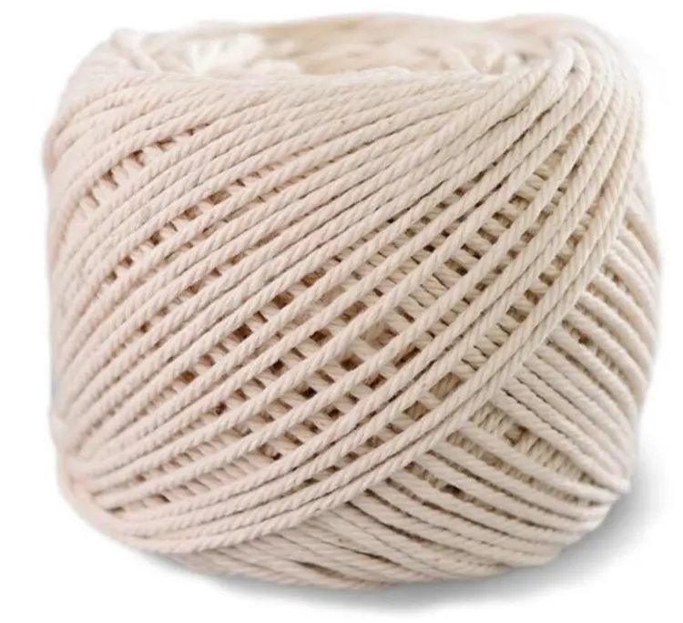 Decorazioni fatte a mano cotone naturale fai da te appeso a parete appendiabiti per piante artigianato che fa corda per maglieria colore naturale cavo Macrame