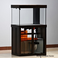 Aquarium Fish Tank Water Hunter GM51 Mini Modèle 2025 Base en Bois Massif à Tenons Conception Détachable Ultra Transparente