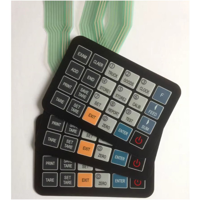 membrane switch panel sticker Embossed Keys Tactile Membrane Foil Switch Keyboard