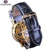 WINNER Jam Tangan Pria Bermerek Teratas Desain Dial Retro Openwork Jam Tangan Modis Jam Tangan Mekanis Angka Romawi Relogio Masculino