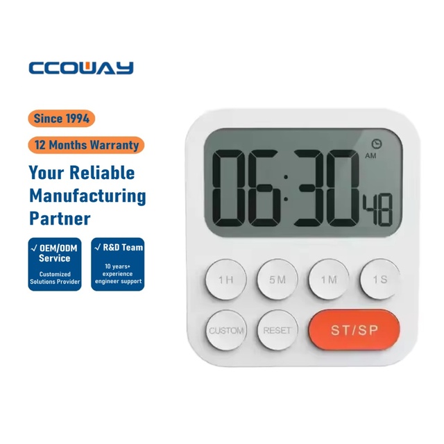 LCD Digital Display Forward/Countdown Timer with Timed Memory Repetition Feature for Test Instruments