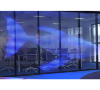 Écran en verre LED trempé à structure solide pour mur, décoration extérieure pour cuisine, salon, salle de bain, salle à manger, école